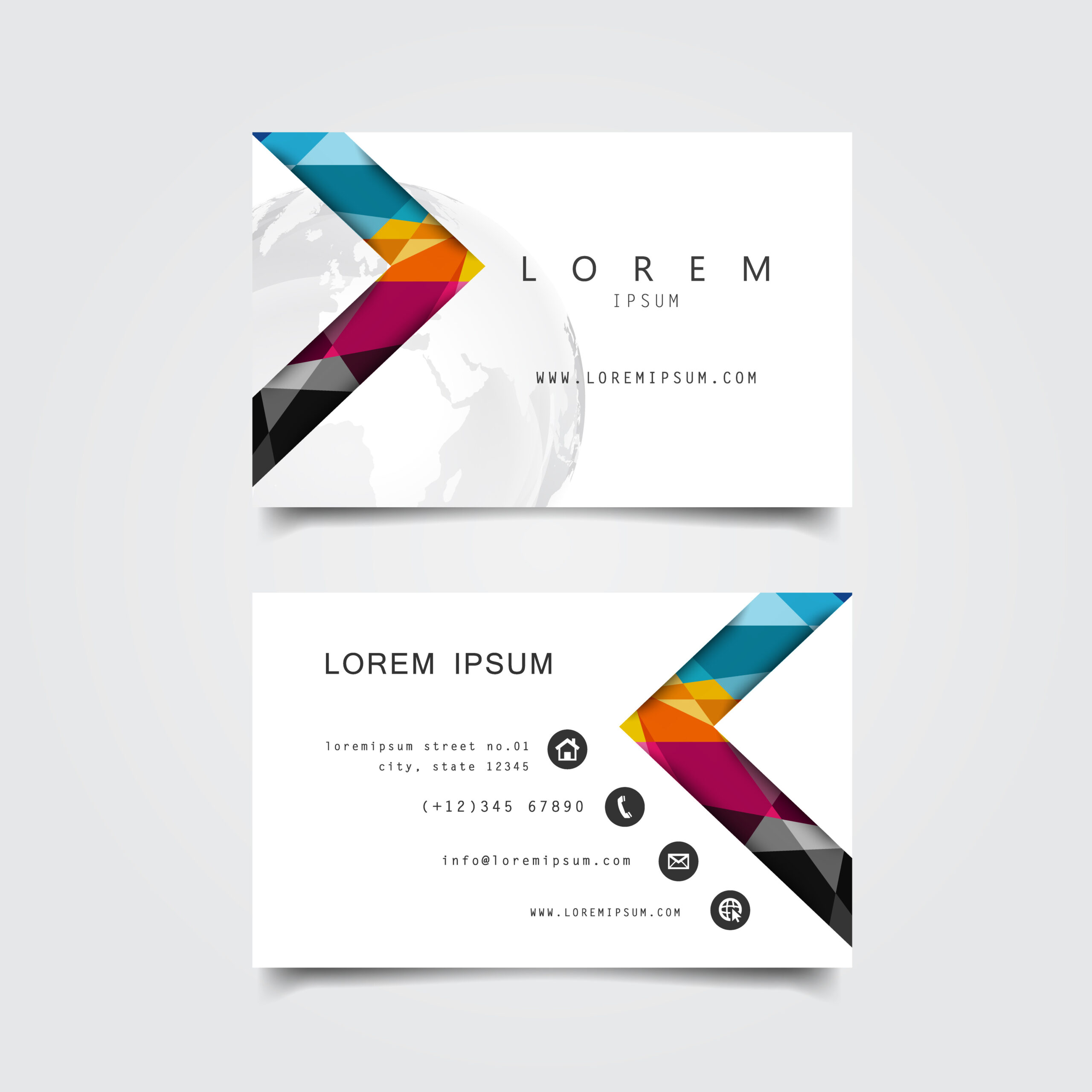 business card template design